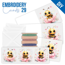 Stitch And Do Cards 29 - Cute Bees