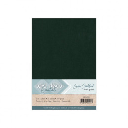 Card Deco Essentials - Linen Cardstock A5 - Forest Green
