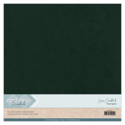 Card Deco Essentials - Linen Cardstock SC - Forest Green