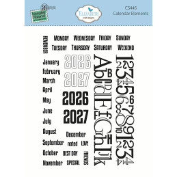 Elizabeth Craft Designs - Stamps - Everyday Memories - Calendar Elements