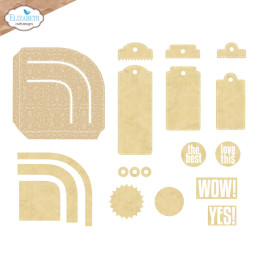 Elizabeth Craft Designs - Everyday Memories - Rounded Pocket With Tags