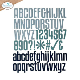 Elizabeth Craft Designs - Everyday Memories - Tall & Bold Alphabet
