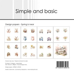 Simple And Basic - Papirpakke 15x15 - Spring Is Near - SBP562