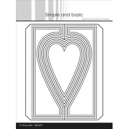 Simple And Basic - A6 Heartshaped Gatefold - SBD639