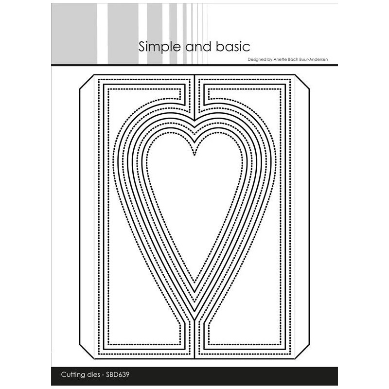 Simple And Basic - A6 Heartshaped Gatefold - SBD639