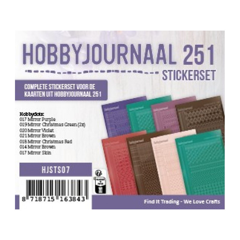 Hobbyjournaal Stickerset 251