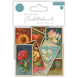 Craft Consortium - Ephemera - The Collector - Flowers