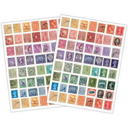 Craft Consortium - Rub On Transfers - The Collector - Stamps