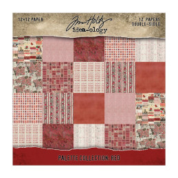 Idea-Ology - Tim Holtz - Palette Collection 12x12 - Red - TH94456