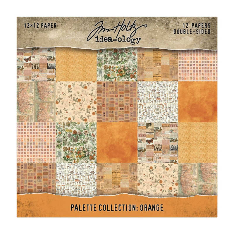Idea-Ology - Tim Holtz - Palette Collection 12x12 - Orange - TH94457