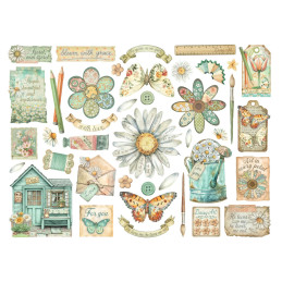 Stamperia - Die Cuts - Daisy Art - DFLDC126