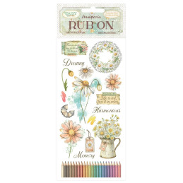 Stamperia - Rub-On - Daisy Art - Harmonious - DFLRB224