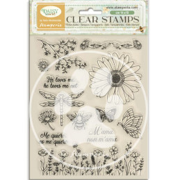 Stamperia - Clear Stamp - Daisy Art - WTK236