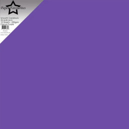 Paper Favourites - Smooth Cardstock 30.5x30.5 cm - Eternal Purple