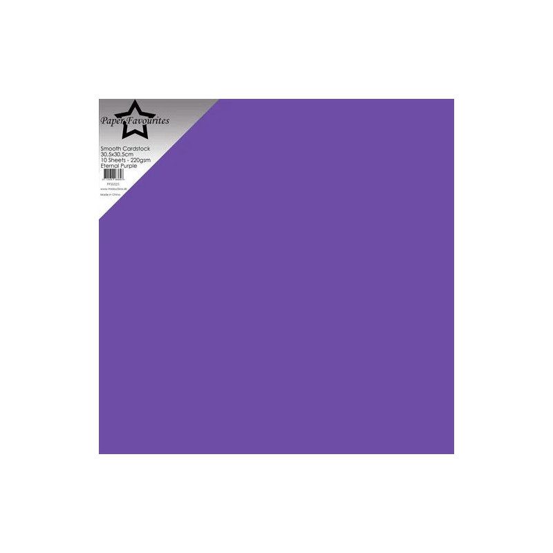 Paper Favourites - Smooth Cardstock 30.5x30.5 cm - Eternal Purple - PFSS525