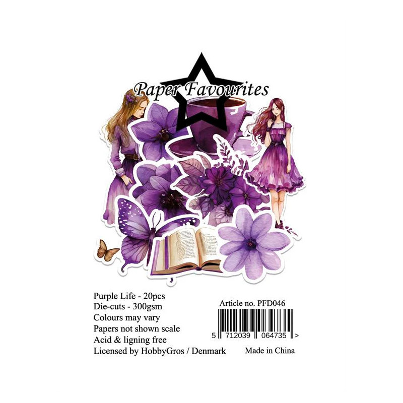 Paper Favourites - Die Cuts - Purple Life - PFD046