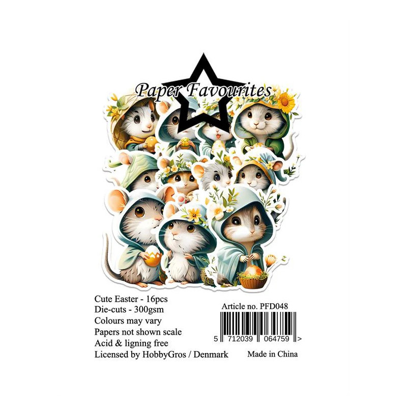 Paper Favourites - Die Cuts - Cute Easter - PFD048