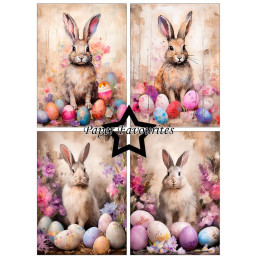 Paper Favourites - Papirpakke A6 - Easter Bunny - PFA609
