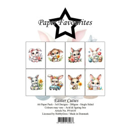 Paper Favourites - Papirpakke A6 - Easter Cuties - PFA610