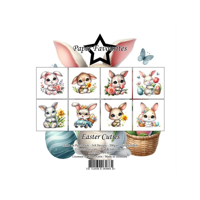 Paper Favourites - Papirpakke 15x15 - Easter Cuties - PF569