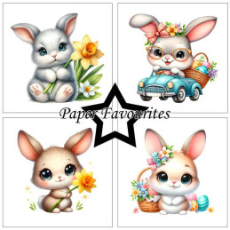 Paper Favourites - Papirpakke 15x15 - Easter Cuties - PF569