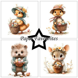 Paper Favourites - Papirpakke 15x15 - Easter Friends - PF570