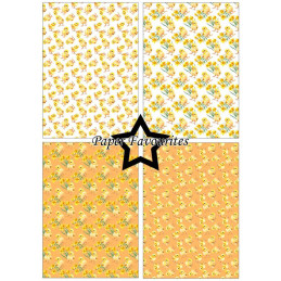 Paper Favourites - Papirpakke A5 - Easter Chicks & Ducks - PFA209