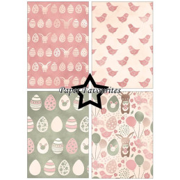 Paper Favourites - Papirpakke A5 - Rustic Easter - PFA211