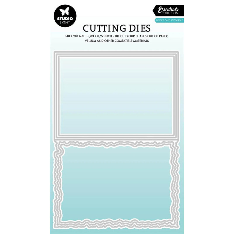 Studio Light - Essentials - Torn Edge Cardshape Rectangle - SL-ES-CD1085
