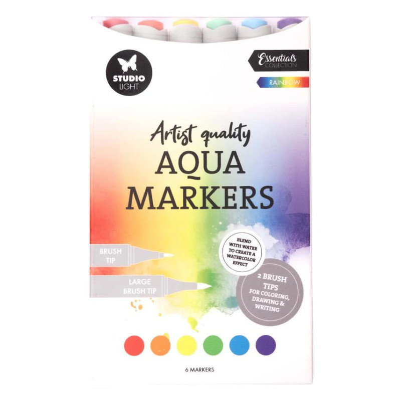 Studio Light - Aqua Markers - Rainbow