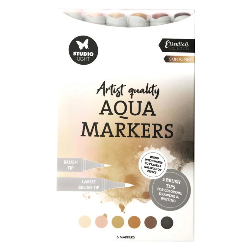 Studio Light - Aqua Markers - Skintones