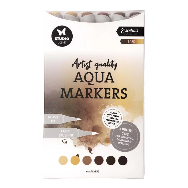 Studio Light - Aqua Markers - Bark