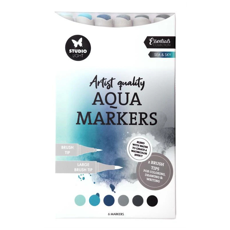 Studio Light - Aqua Markers - Sea & Sky