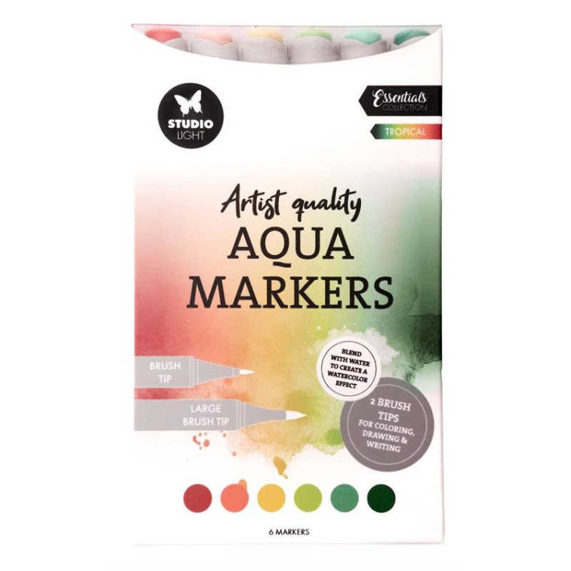 Studio Light - Aqua Markers - Tropical