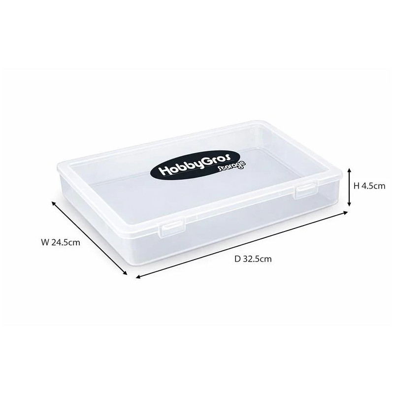 HobbyGros Storage - Plastic Storage Box A4 - SS137