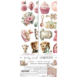 Craft O'Clock - Extras Set - Baby Girl Universe - Mix