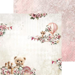 Craft O'Clock - Papirpakke 15x15 - Baby Girl Universe