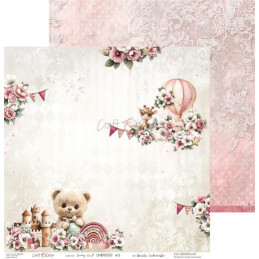 Craft O'Clock - Papirpakke 30x30 - Baby Girl Universe