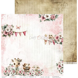 Craft O'Clock - Papirpakke 30x30 - Baby Girl Universe