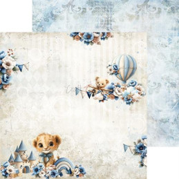 Craft O'Clock - Papirpakke 20x20 - Baby Boy Universe - Mix