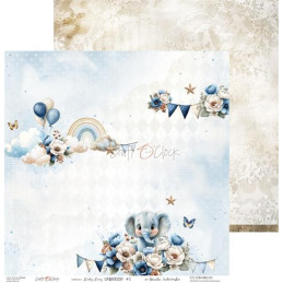 Craft O'Clock - Papirpakke 30x30 - Baby Boy Universe