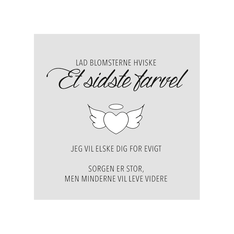 Design5 - Stempel - Et Sidste Farvel - D500241C