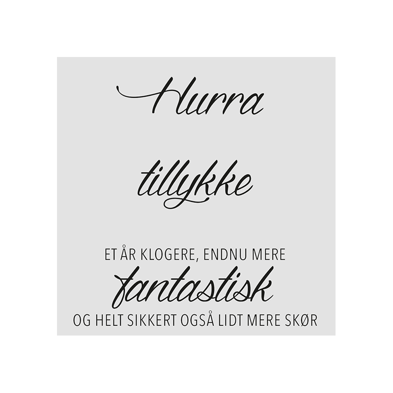 Design5 - Stempel - Et År Klogere - D500242C