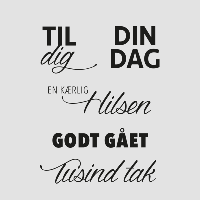 Design5 - Stempel - Tags Tekster - D500243C