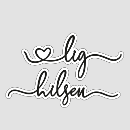 Design5 - Hjertelig Hilsen m. Skygge - D500296D