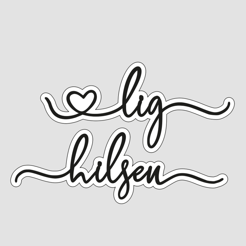 Design5 - Hjertelig Hilsen m. Skygge - D500296D