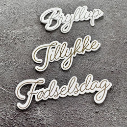 Simple And Basic - Die + Stempel - Danske Tekster - SBD651