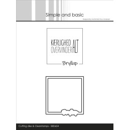 Simple And Basic - Die + Stempel - Bryllup - SBD654