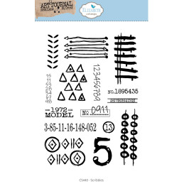 Elizabeth Craft Designs - Stamps - Art Journal Specials - Scribbles