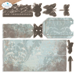 Elizabeth Craft Designs - Art Journal Specials - Split Tag Pocket Page